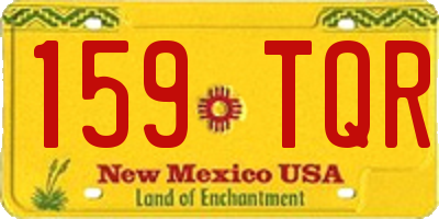 NM license plate 159TQR