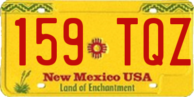 NM license plate 159TQZ