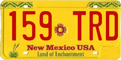 NM license plate 159TRD