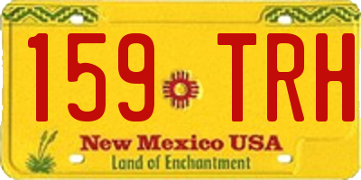 NM license plate 159TRH