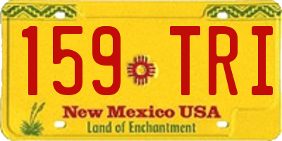 NM license plate 159TRI