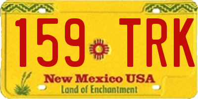 NM license plate 159TRK