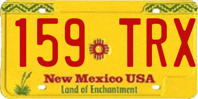 NM license plate 159TRX