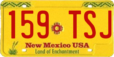 NM license plate 159TSJ