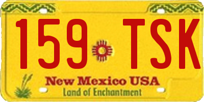NM license plate 159TSK