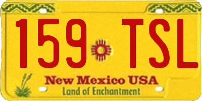 NM license plate 159TSL