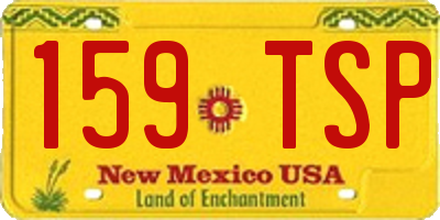 NM license plate 159TSP