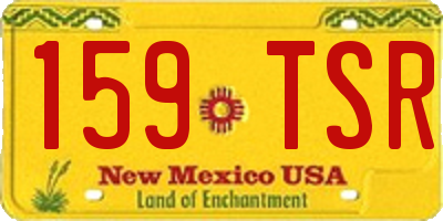 NM license plate 159TSR
