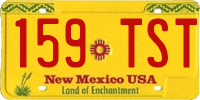 NM license plate 159TST