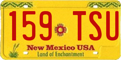 NM license plate 159TSU