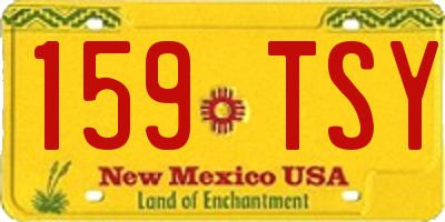 NM license plate 159TSY