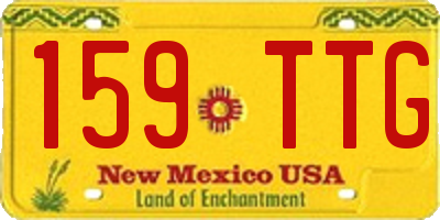 NM license plate 159TTG