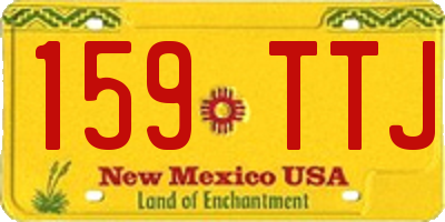 NM license plate 159TTJ