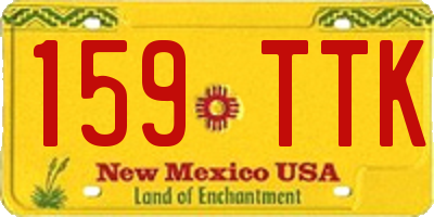 NM license plate 159TTK