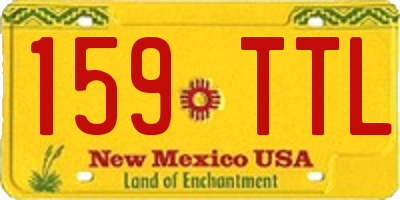 NM license plate 159TTL