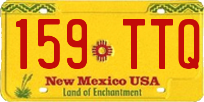 NM license plate 159TTQ