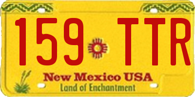 NM license plate 159TTR