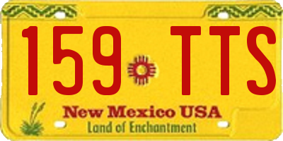 NM license plate 159TTS