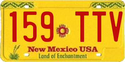 NM license plate 159TTV