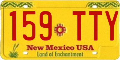 NM license plate 159TTY