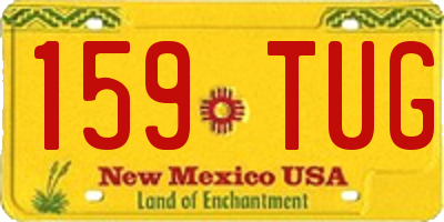 NM license plate 159TUG