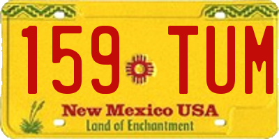 NM license plate 159TUM