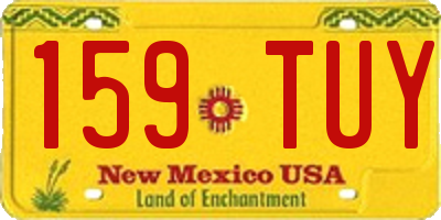 NM license plate 159TUY
