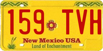 NM license plate 159TVH