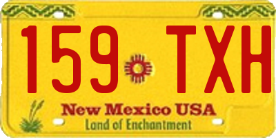 NM license plate 159TXH