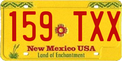 NM license plate 159TXX