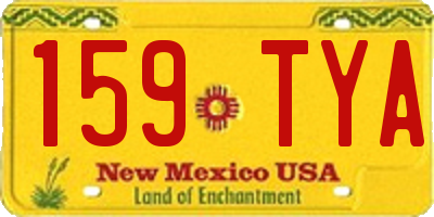 NM license plate 159TYA