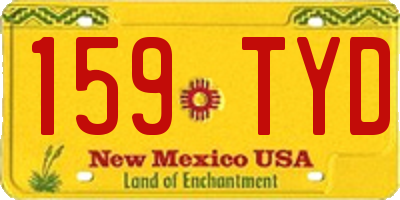 NM license plate 159TYD