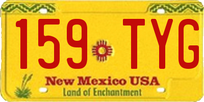 NM license plate 159TYG