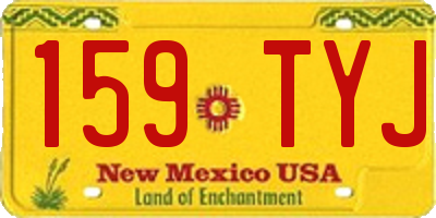 NM license plate 159TYJ