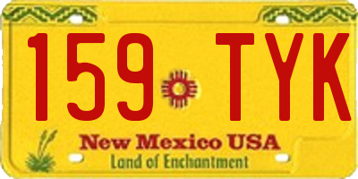 NM license plate 159TYK