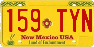 NM license plate 159TYN