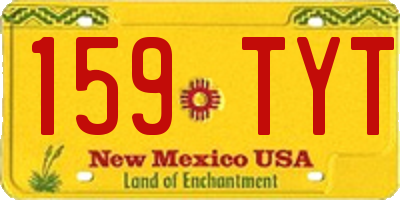 NM license plate 159TYT