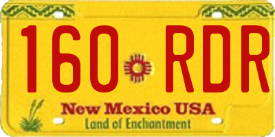 NM license plate 160RDR