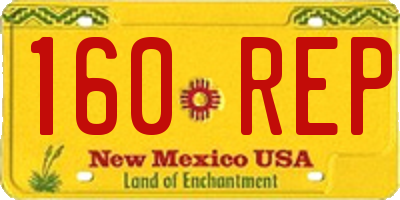 NM license plate 160REP