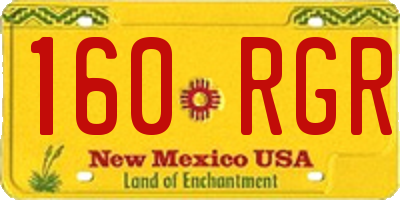 NM license plate 160RGR