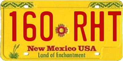 NM license plate 160RHT