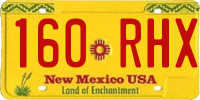 NM license plate 160RHX