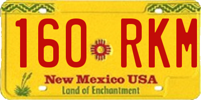NM license plate 160RKM
