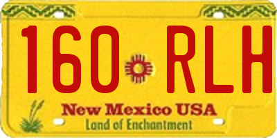 NM license plate 160RLH