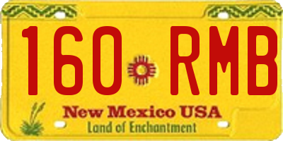 NM license plate 160RMB