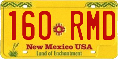 NM license plate 160RMD