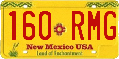 NM license plate 160RMG