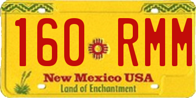 NM license plate 160RMM