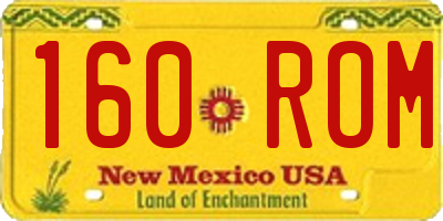 NM license plate 160ROM