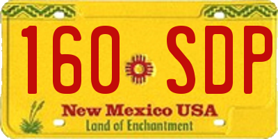 NM license plate 160SDP